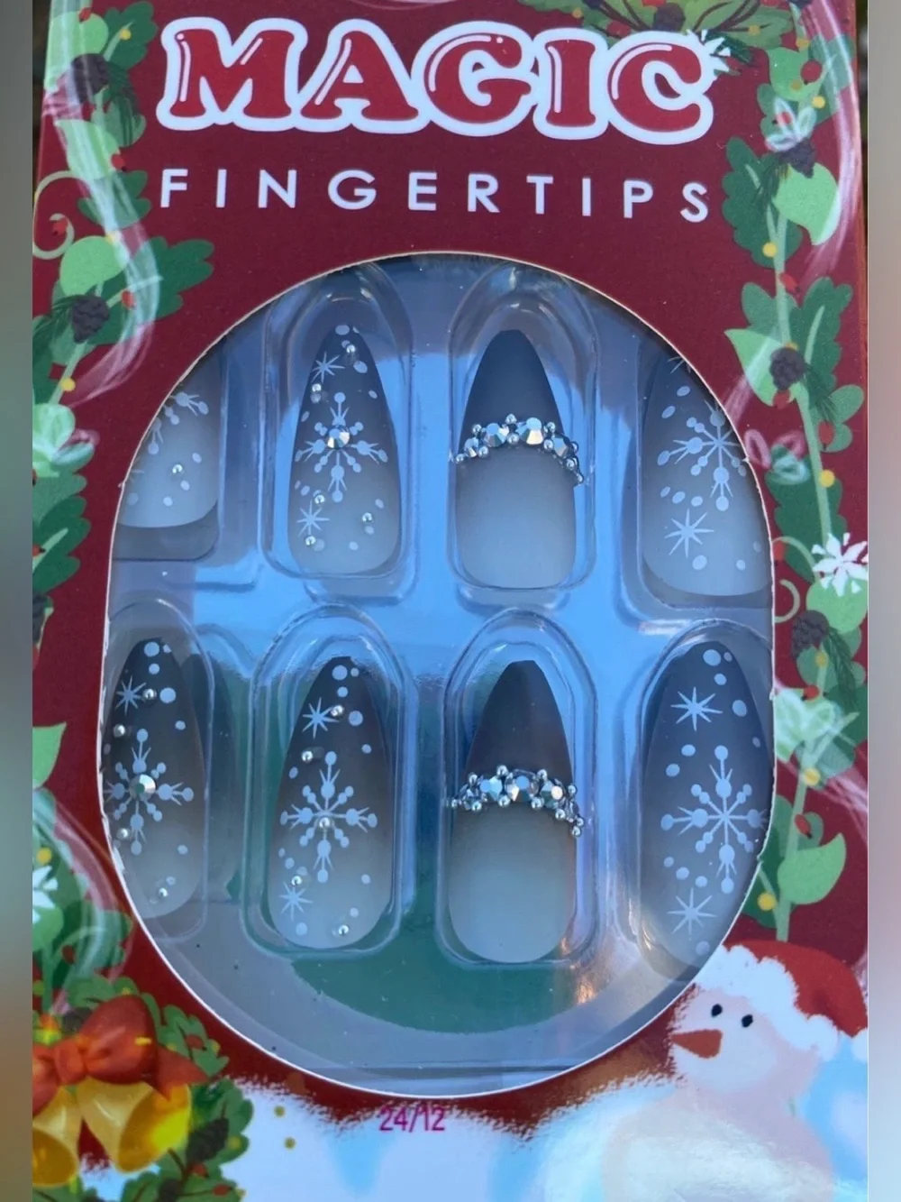 Christmas nails with Design (Reusable)